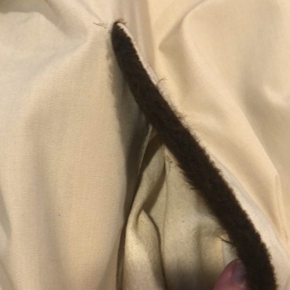 VINTAGE LAKE FOREST MENS FAUX FUR LINED COAT LIGHT BROWN SIZE 40 - Picture 6 of 16